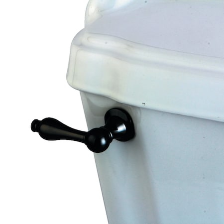Kingston Brass NKTAL Water Onyx Toilet Tank Lever, Black Stainless Steel NKTAL